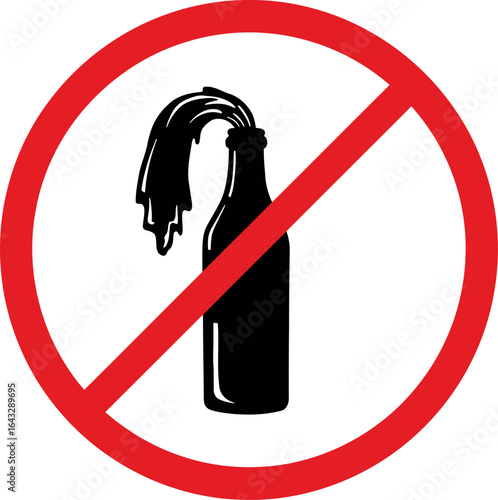 No molotov cocktail sign