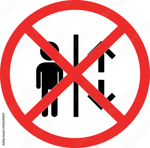 No entry sign restricted access forbidden zone