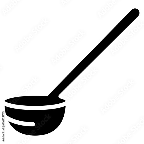 Ladle icon vector image. Can be used for Mettalurgy.