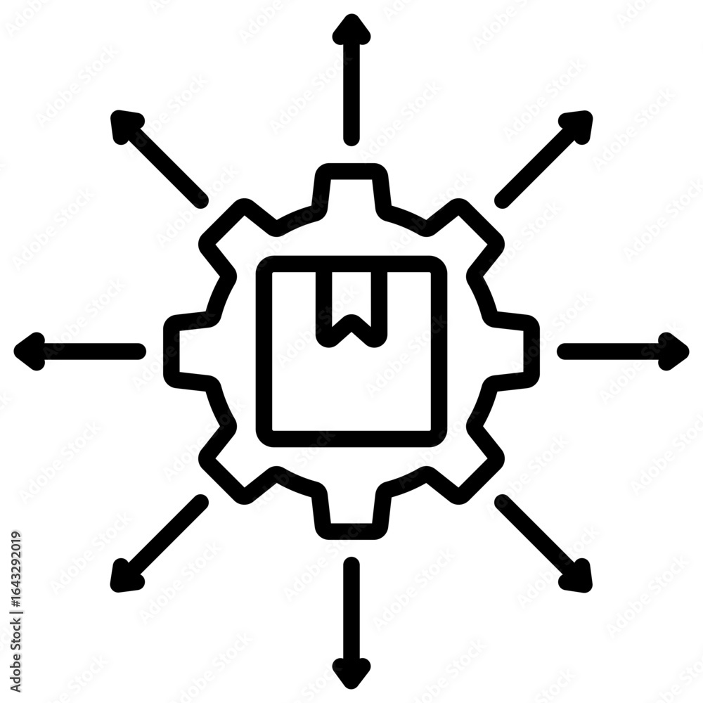 Fototapeta premium Distribution Icon