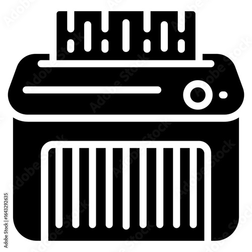 Shredder icon vector image. Can be used for Trading.