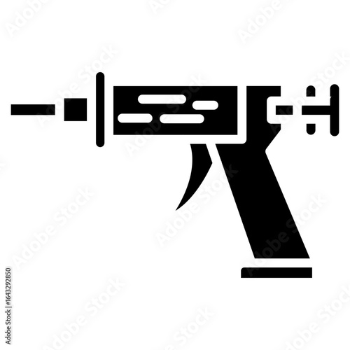 Caulking Gun icon vector image. Can be used for Construction Tools.