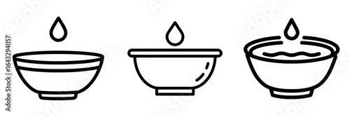A simple icon representing an eye lens, designed for use in social media, application, and web design, with a modern twist