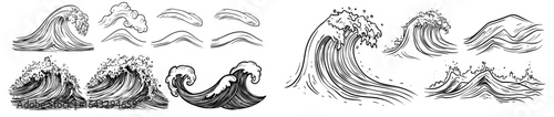 Aqua environments and natural backgrounds are characterized by ocean water, nautical surf patterns, storms, tsunamis, and tidal waves on summer beaches, with marine winds and tide surges in rivers,