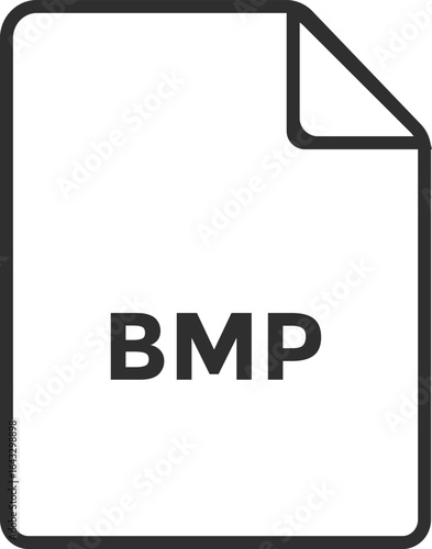 BMP File format extensions. document extension symbols. web format information. file format document icons
