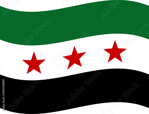 syrian waving flag illustrator of national  icon