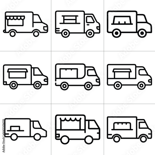 food truck illustrations