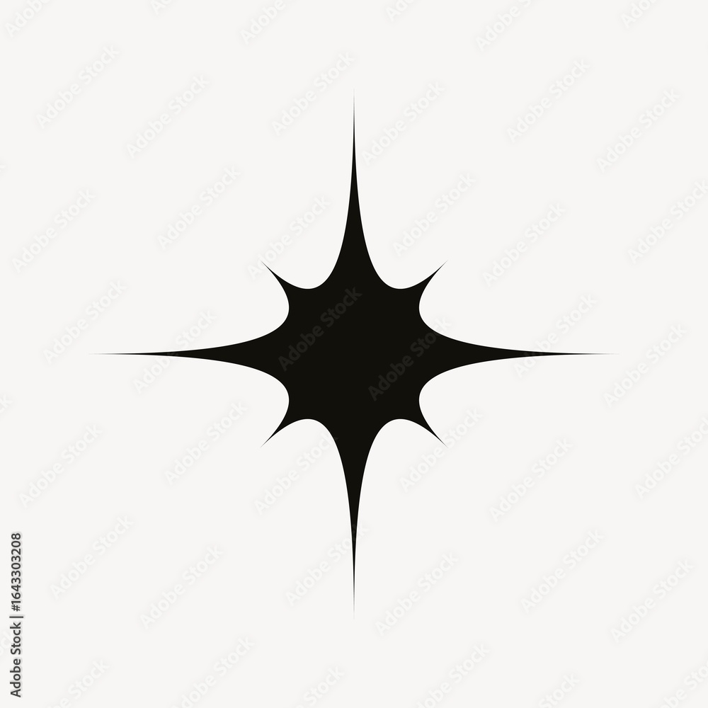 Sparkle shape, flat graphic design Sparkle shape, flat graphic design