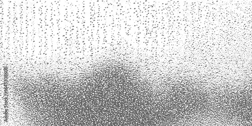 Vintage Halftone black and whit Gradient Texture, pattern paper. Water, rain noise dot dust overlay  backdrop. Wall gray grunge surface, on transparent background.