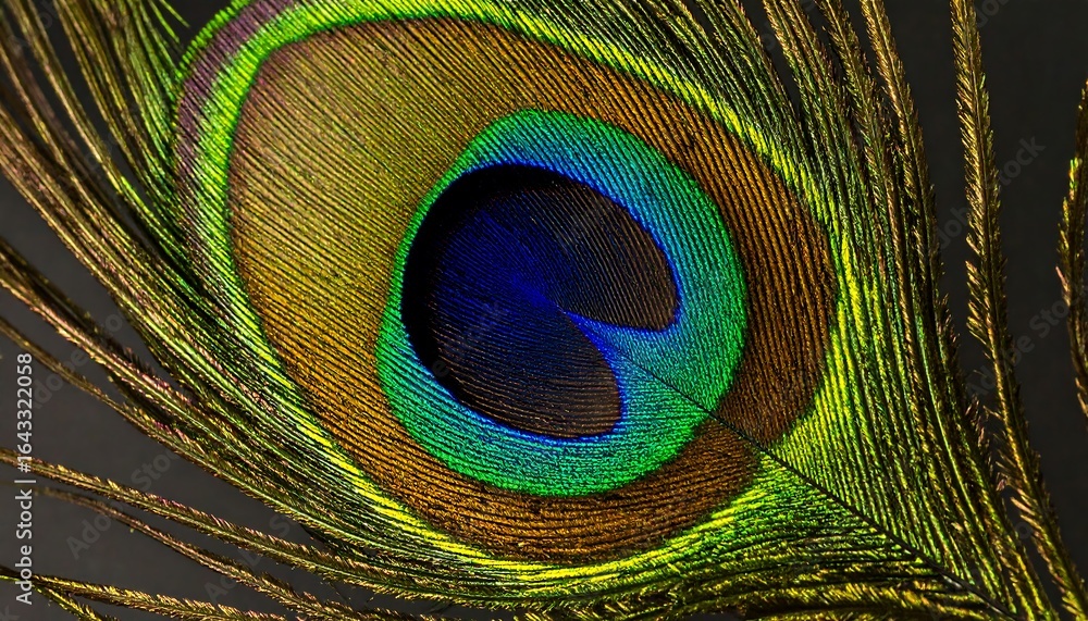 Fototapeta premium Peacock feather close up