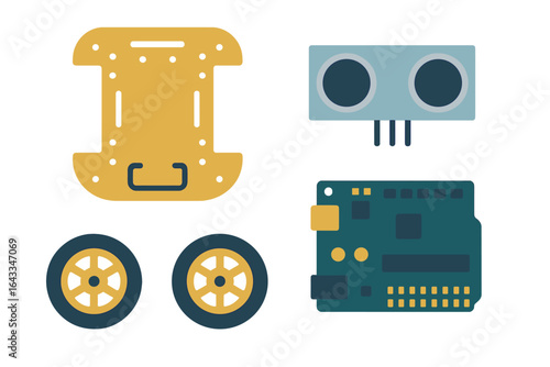 Building a robotic car kit with modular components for educational projects and robotics enthusiasts
