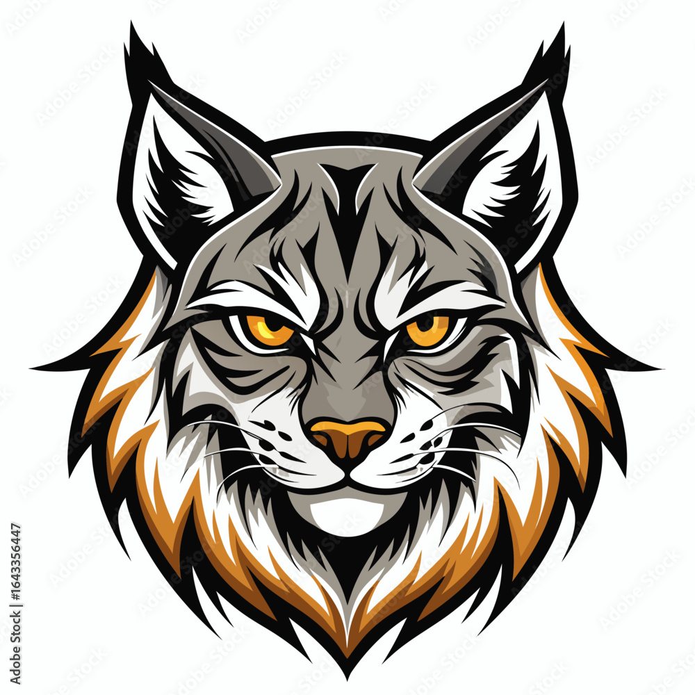 Fototapeta premium tiger head vector