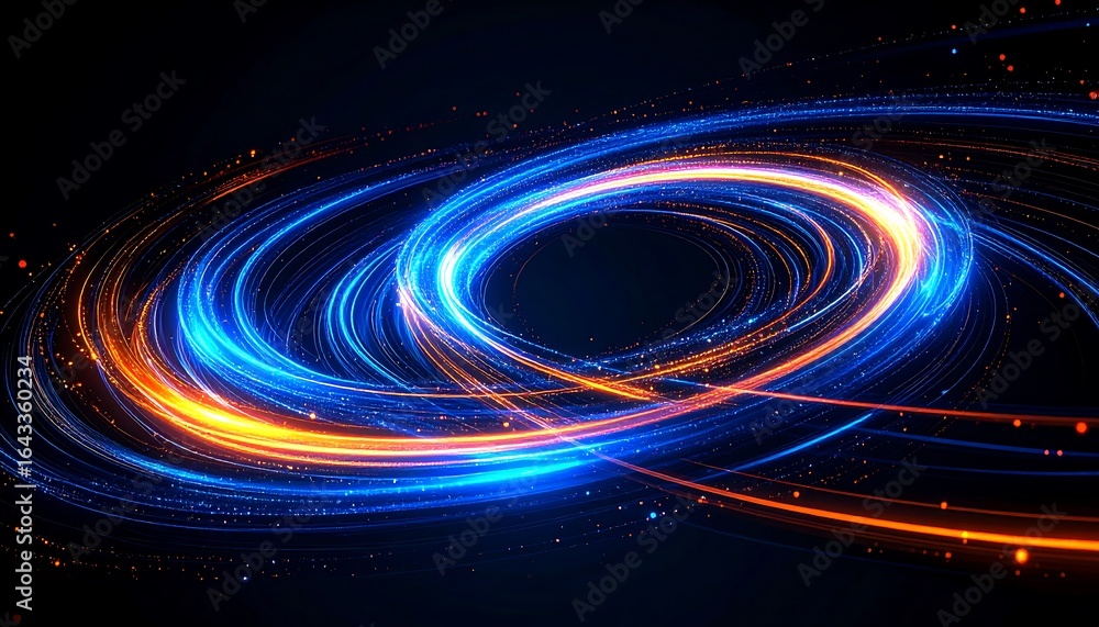 Obraz premium Abstract light trails design