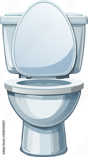 toilet bowl isolated on white
