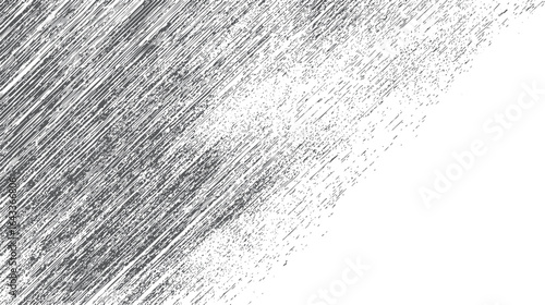 Abstract grunge scratch lines texture. Diagonal distressed background with scattered splatter. Perfect for posters, prints, and graphic designs.  