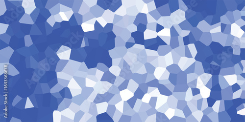 Abstract blue mosaic texture a graphic rendering of geometric polygonal shapes ideal for backgrounds and modern design concepts