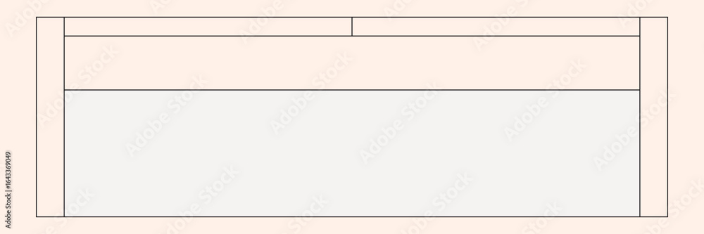 Fototapeta premium Beige message box, off-white frame collage element vector