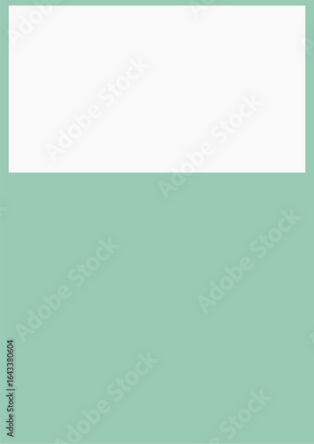 White frame on green background vector