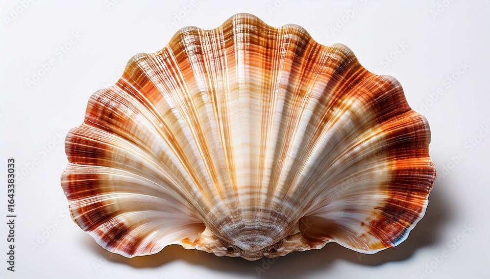 Obraz premium a stunning intricately patterned giant clam shell transparent background