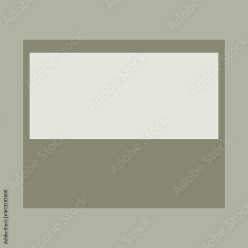 Green rectangle frame vector