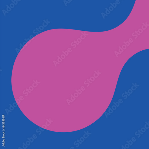 Blue abstract geometric frame vector