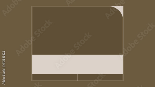 Rectangle geometric frame vector
