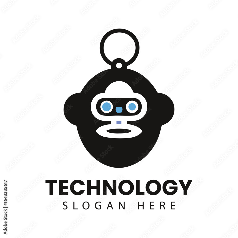 Obraz premium Technology Robotic Logo design