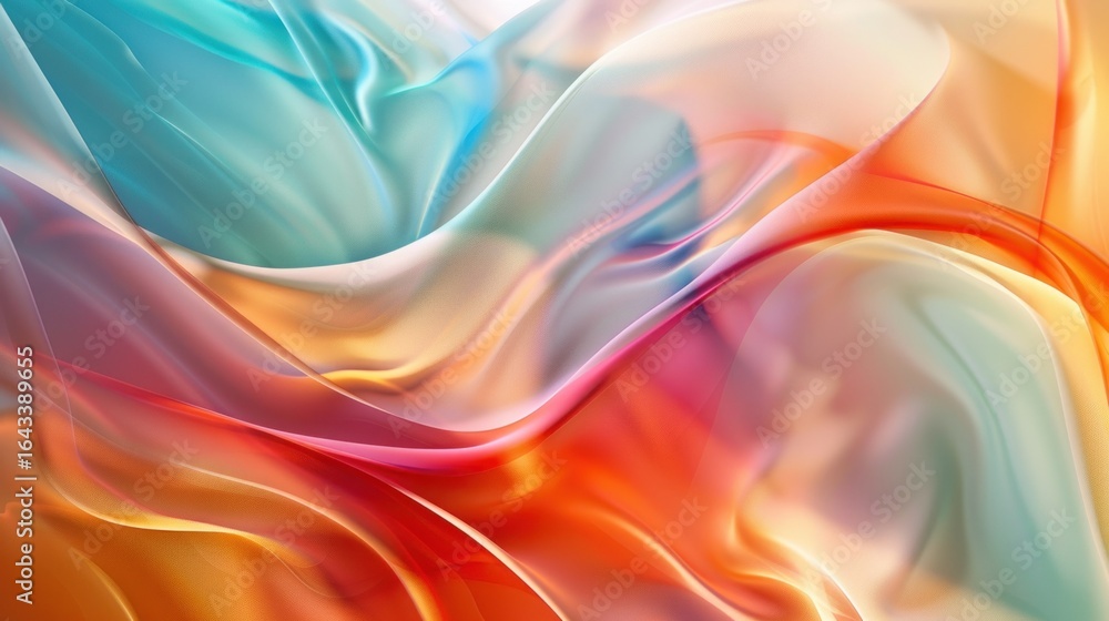 Obraz premium Colorful abstract composition with smooth textures