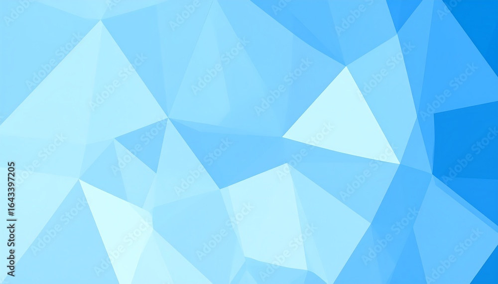 Fototapeta premium Geometric ice blue pattern polygonal backdrop illustration for business, arts