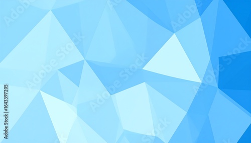 Geometric ice blue pattern polygonal backdrop illustration for business, arts