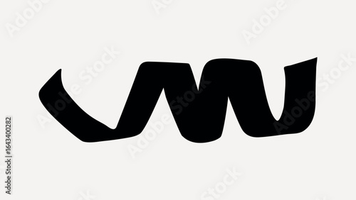Black ribbon banner illustration vector