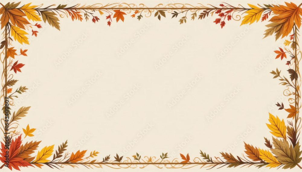Autumn leaves create beautiful decoration for cozy atmosphere during season Autumn leaves create beautiful decoration for cozy atmosphere during season