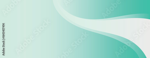 A gradient background with a smooth, flowing design. The background features shades of green, with green and white blending seamlessly. Minimal abstract wavy gradient vector background