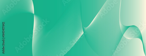 Abstract green background with smooth, flowing lines. The background features a gradient of green, creating a soft, modern texture. Minimal abstract wavy gradient vector background
