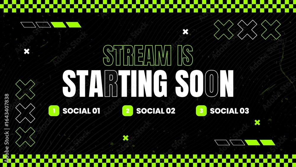 Sport Gaming Stream Kinetic Design Info Card Animation Stock Template ...