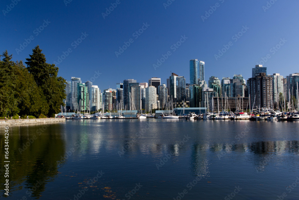 Fototapeta premium Vancouver marina, BC, Canada