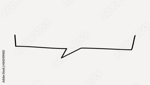 Minimalist speech bubble design. vector