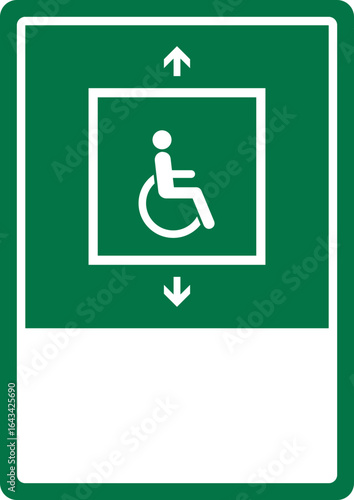 emergency and first aid safety signs_for people unable to use stairs your custom message here portrait size a4/a3/a2/a1	 