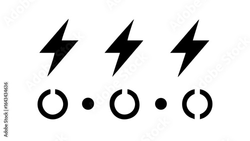 Jagged Lightning Bolts electricity storm