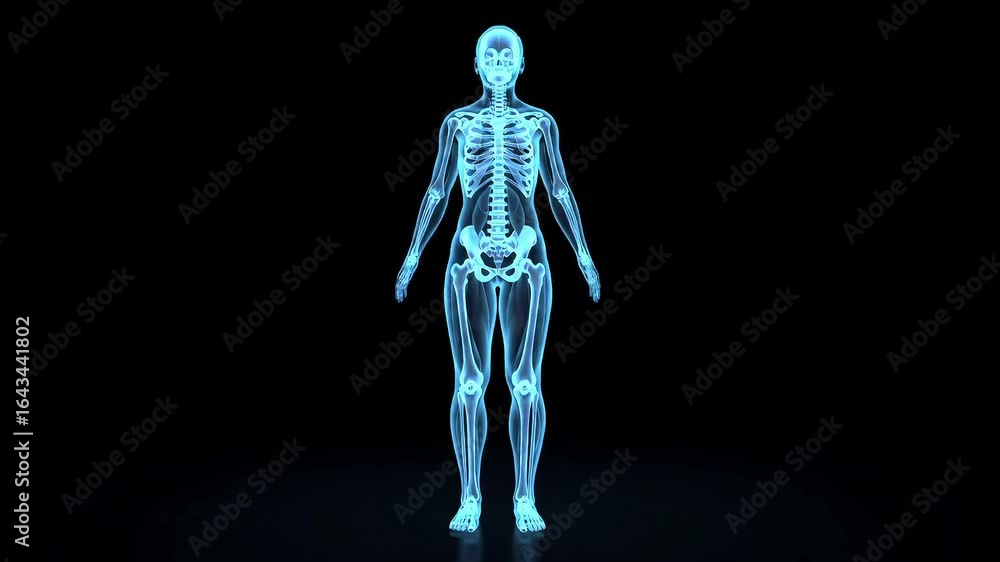 Anatomical Representation A Full Body X-ray Illustration of the Human ...