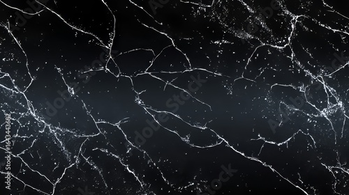 Abstract black ice. Background texture of cracked ice. Top view of frozen surface of hockey ice