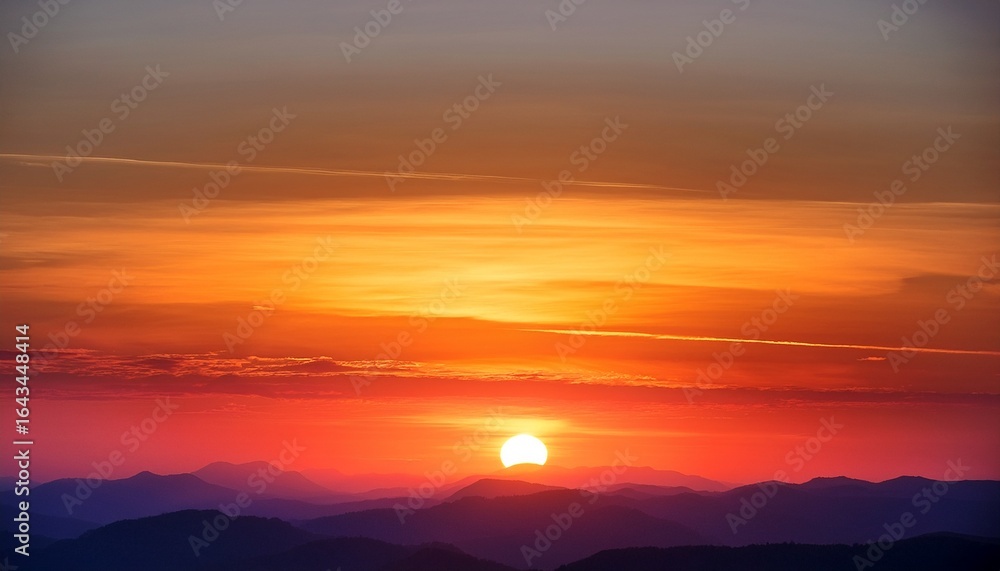 Obraz premium blended sunset gradient with textured layers for design projects