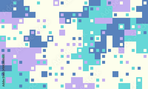 Abstract pastel pixel art background.  Soft, calming colors create a playful yet sophisticated digital texture perfect for websites, presentations, or social media.