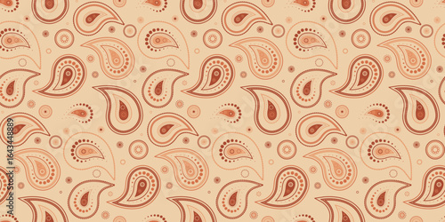 Tiled curtain intricacy page. Pretty graphic paisley drawn. Intricate repeat to wear east.