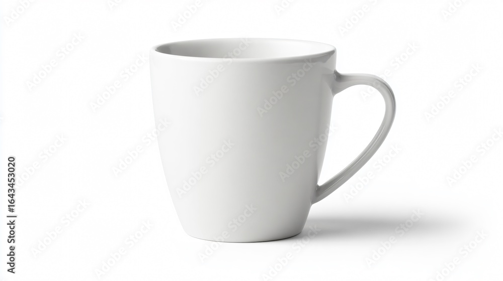 Minimalist Ceramic Coffee Mug Isolated on White Background for Product Photography Minimalist Ceramic Coffee Mug Isolated on White Background for Product Photography