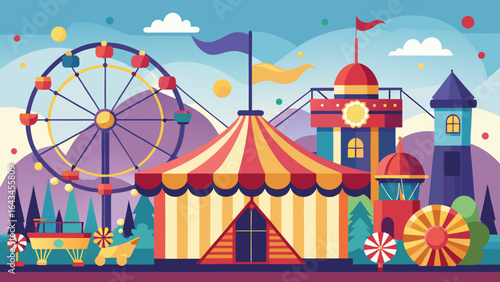 circus tent vector illustration