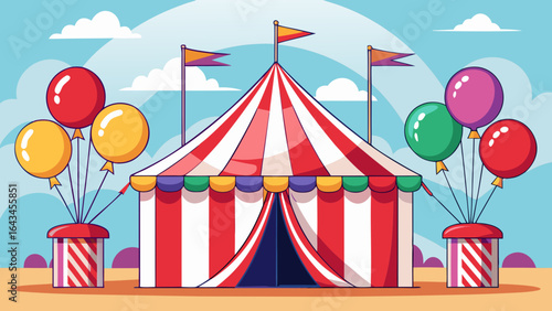 circus tent vector illustration
