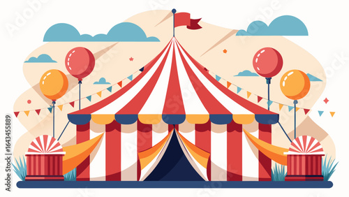 circus poster vector illustration