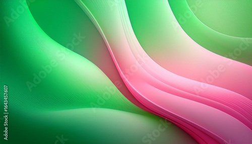 abstract soft gradient background with green and pink