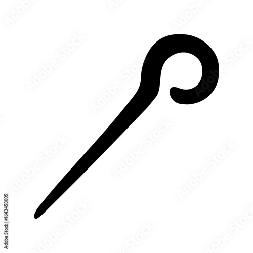 Cane magic rod glyph icon